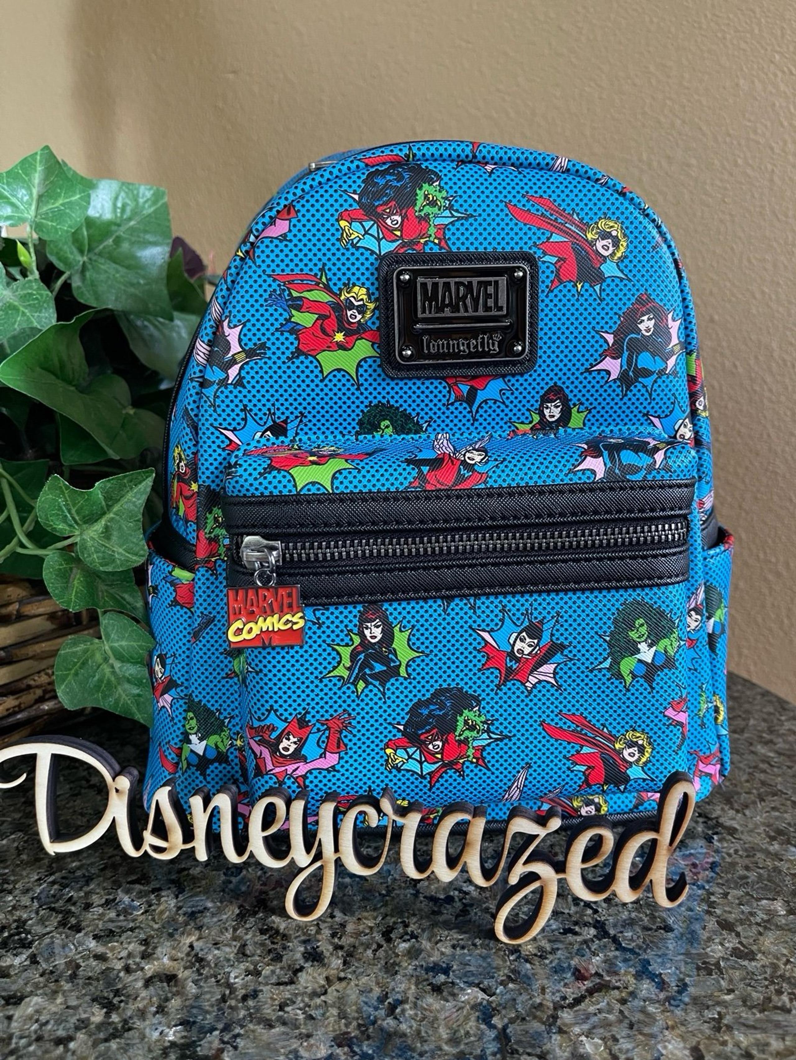 Loungefly Women of Marvel Classic Comic-Book Style Allover Print Mini Backpack
