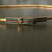 Vintage Accessocraft NYC Red Green Enamel Buckle Gold tone Woman Belt