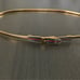 Vintage Accessocraft NYC Red Green Enamel Buckle Gold tone Woman Belt