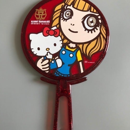 Ayumi Hamasaki x Hello Kitty Red Hand Mirror Sanrio Asia Tour of Secret 2007