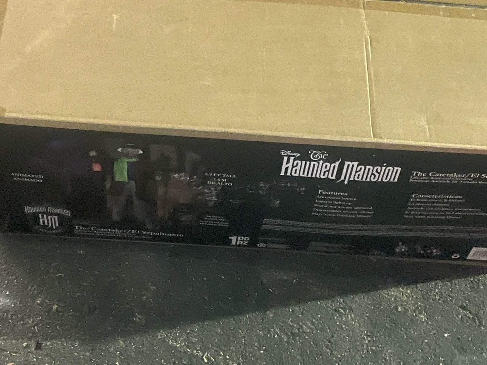 Disney 6’ Animatronic Haunted Mansion Caretaker Halloween Animatronic NIB