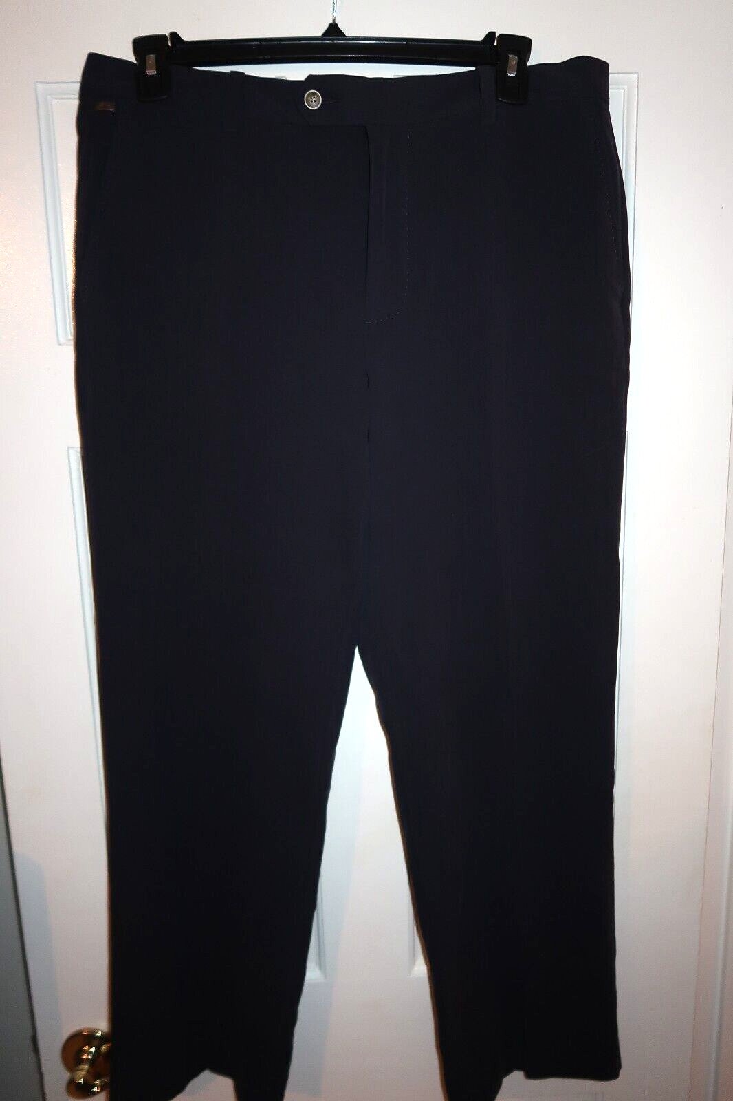 NWT Tommy Bahama Size 35X30 -2530- Deep Blue Dress Pants Men Flying Fishbone FF