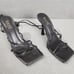 RAYE Lo Heels Black Strappy Wraparound Sandals Women's 6 Dust Bag Included