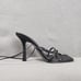 RAYE Lo Heels Black Strappy Wraparound Sandals Women's 6 Dust Bag Included