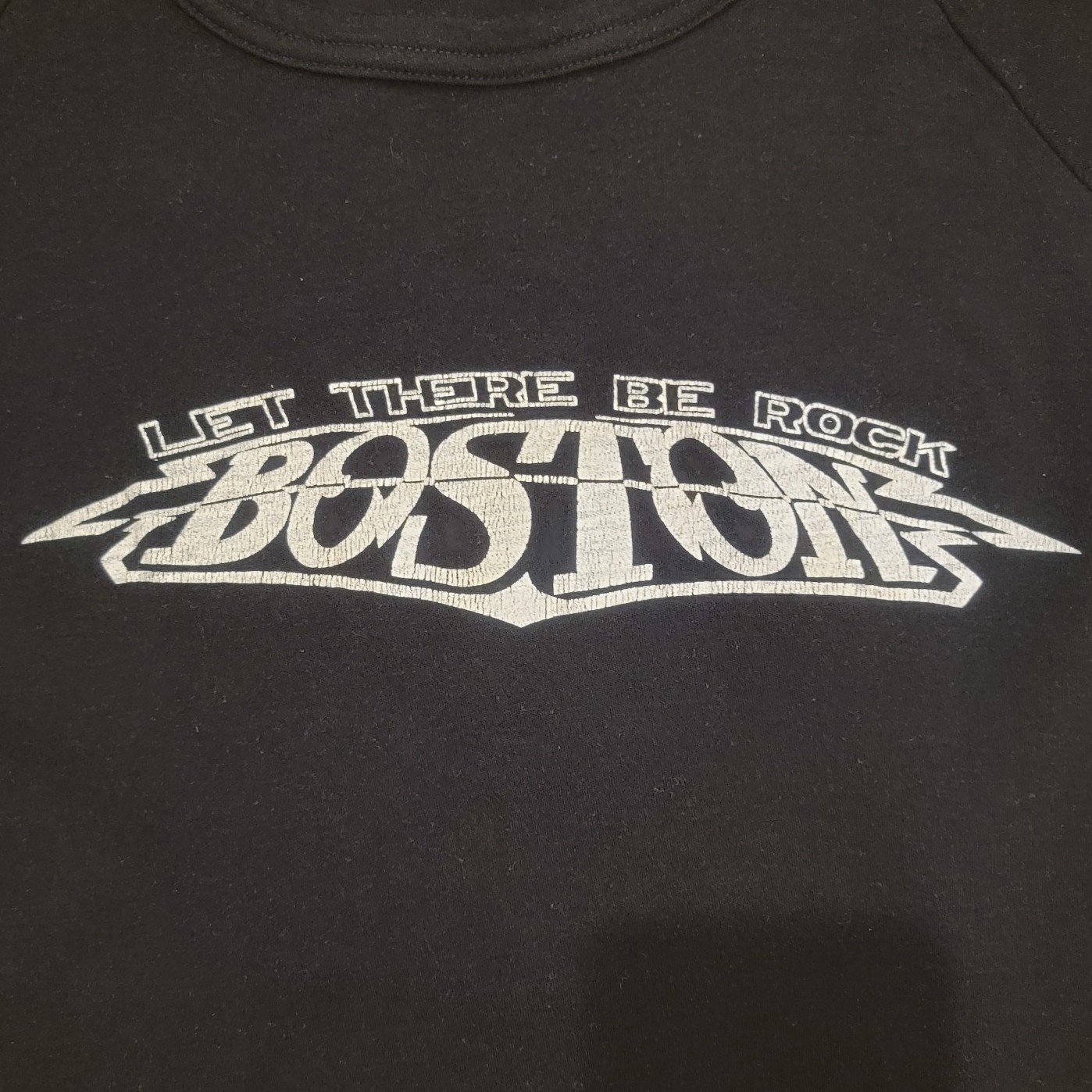 Vintage 1988 BOSTON Shirt LET THERE BE ROCK n Roll BAND Concert SEOUL KOREA