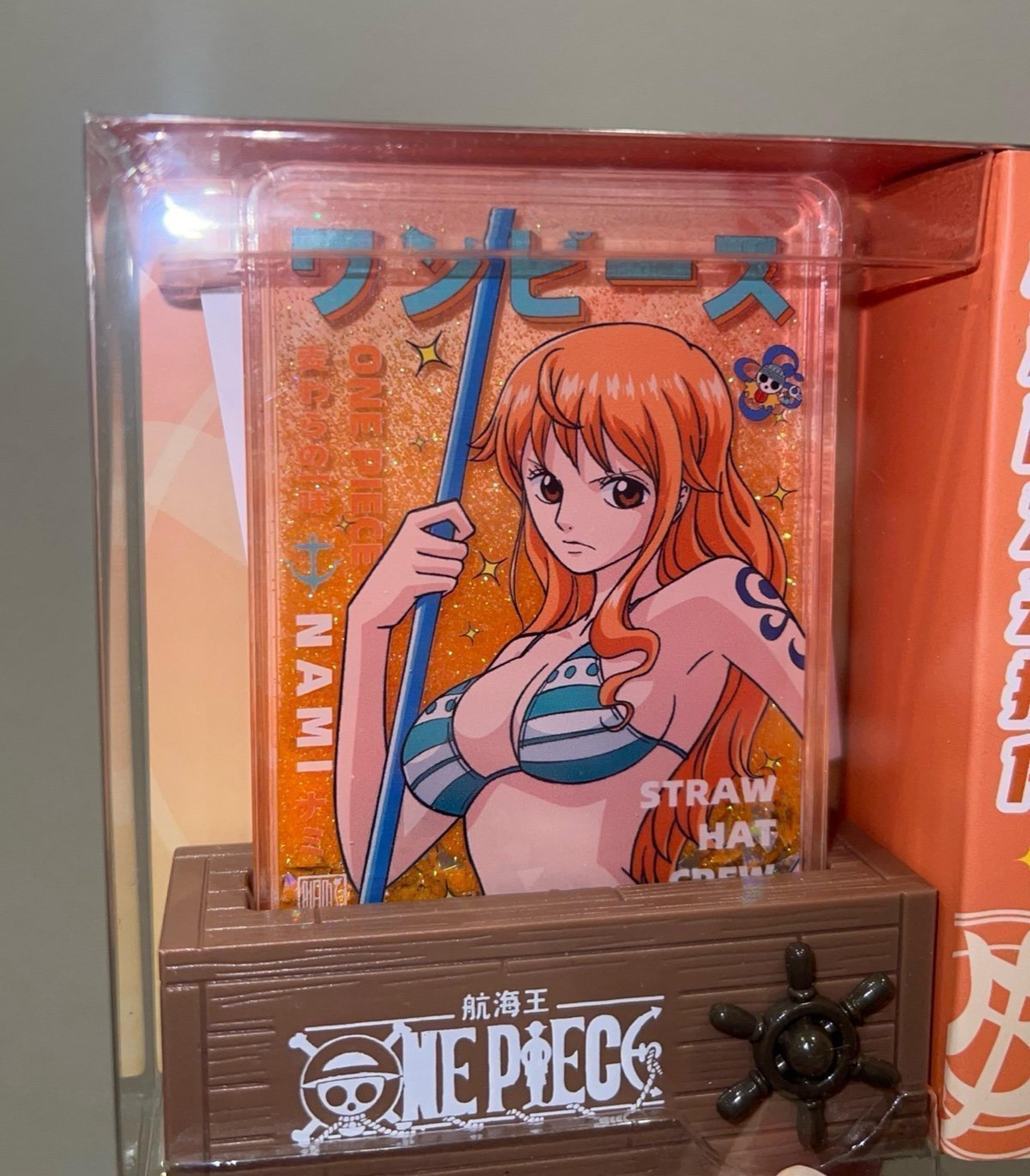 Nami Cat Burglar One Piece quicksand acrylic stand light collectible figure toy