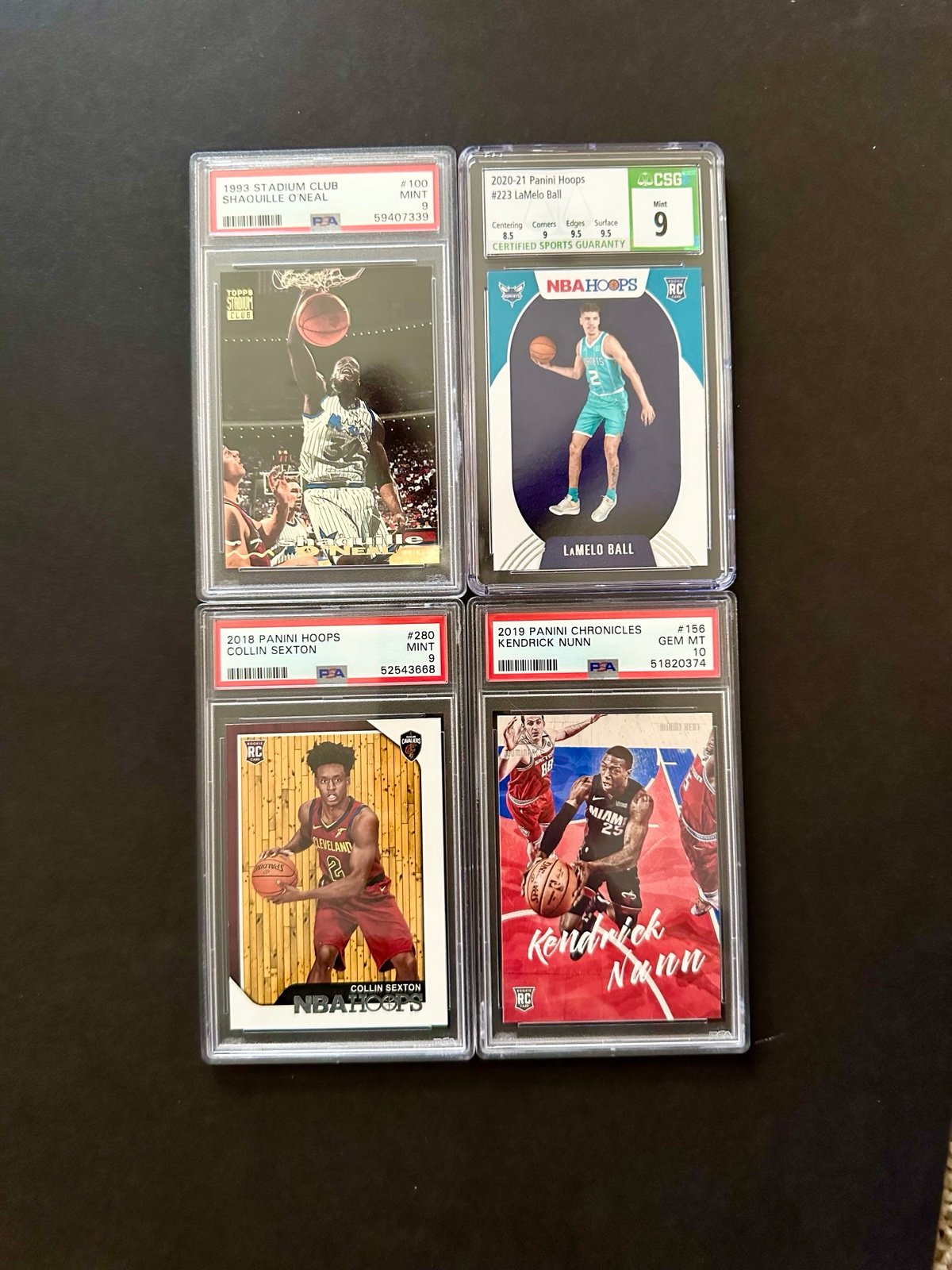 NBA Basketball Graded Card Lot ^ Shaq, Sexton, Lamelo Ball, Nunn
