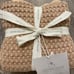 New! Set of 2 Levtex Home Mills Waffle Collection Euro Shams in Blush 26” X 26”