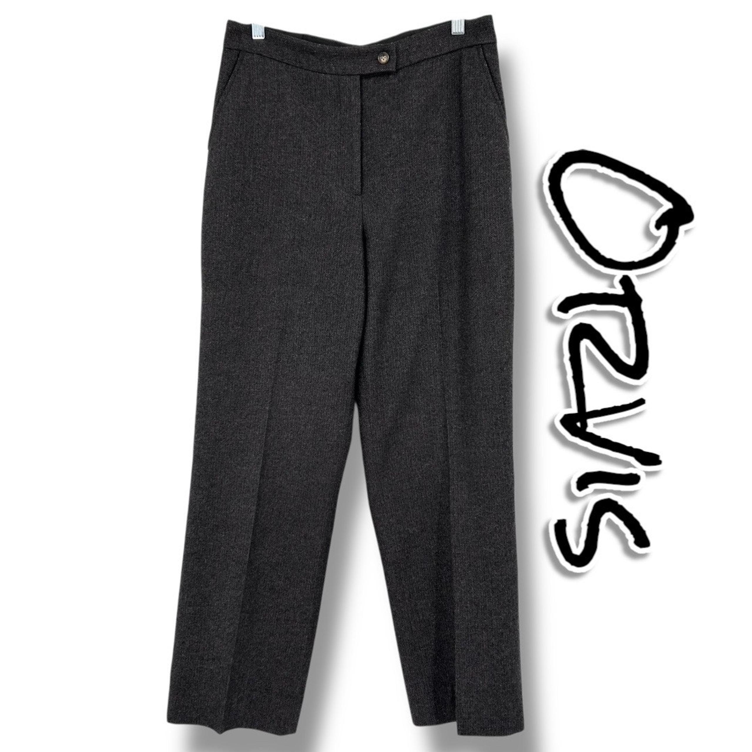 Orvis Wool Pleated Dress Pants Trousers Fully Lined Slacks Brown Womens Size 10
