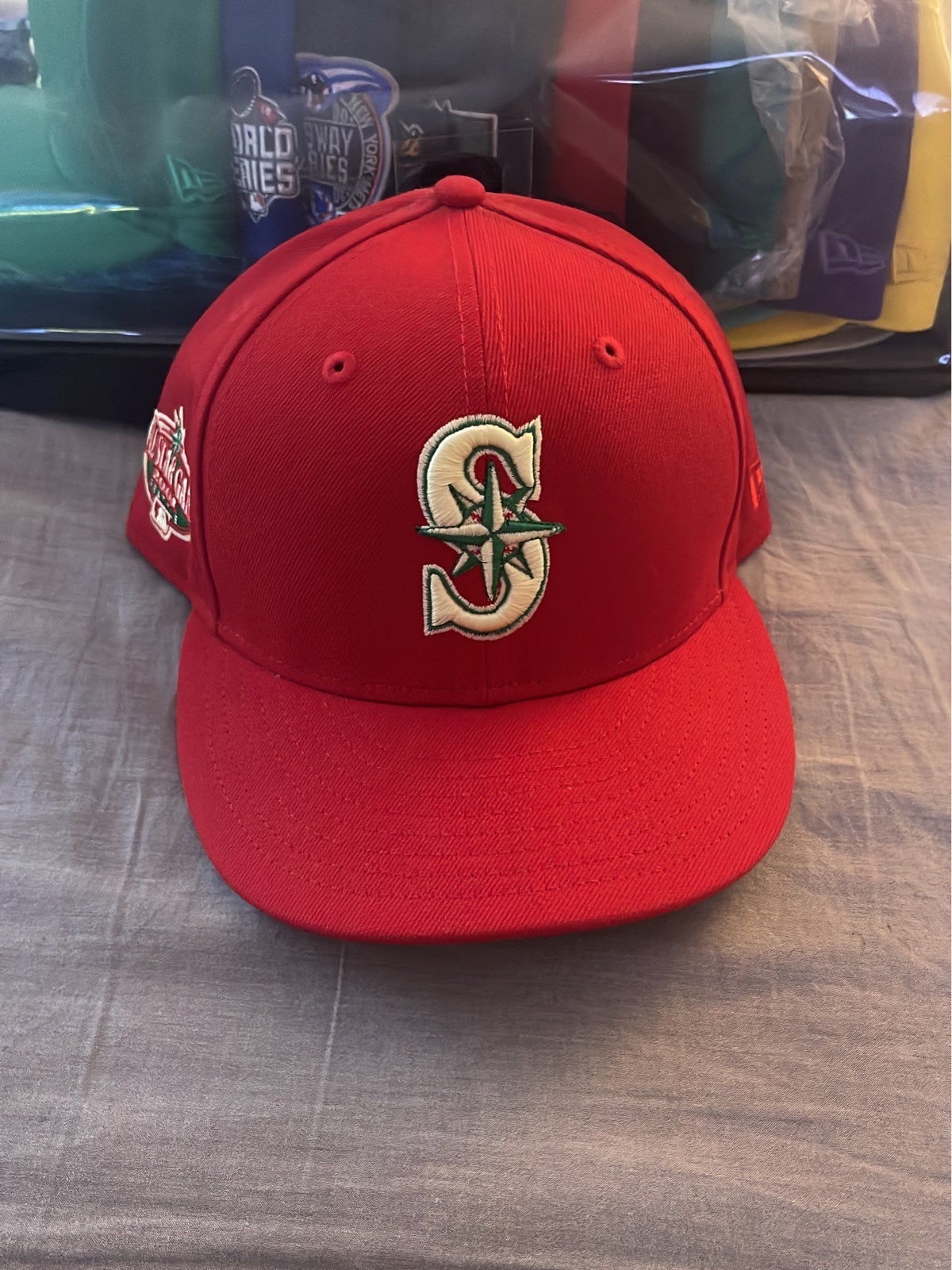 Seatlle Mariner hat size 7 3/4 tan UV