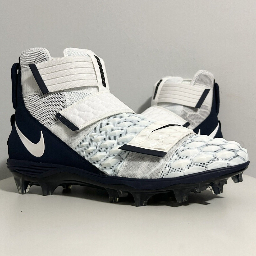 Nike Force Savage Elite 2 “White College Navy” Men’s Size 13.5 Football Cleats