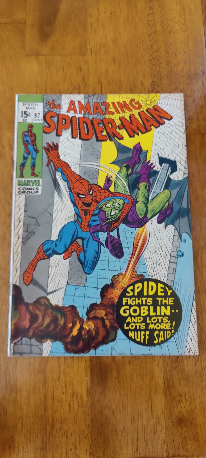 Amazing Spider-Man #97 DRUG ISSUE. GREEN GOBLIN KEY! NO CCA SEAL!