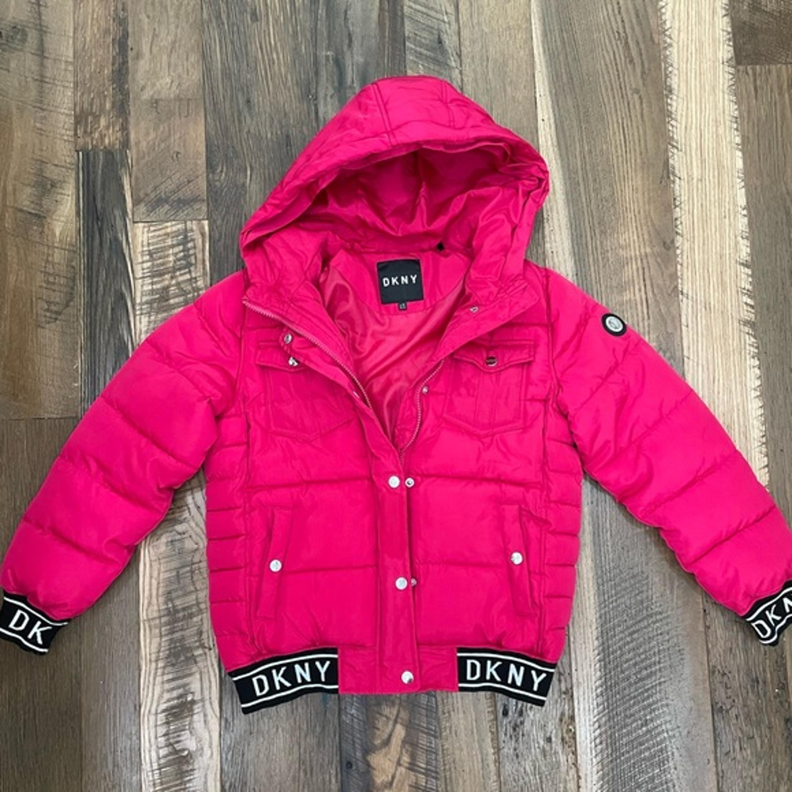 DKNY puffer Bomber Jacket coat girl 14-16