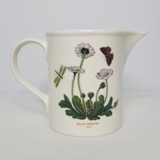 Portmeirion Botanic Garden Pansy Daisy 5.75 Drum Pitcher 1 Quart