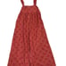 Katya Rusty Rose Print Ruffled Tie-Back Wide-Leg Jumpsuit