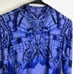Desigual Butterfly Long Sleeve Shirt Large Art to Wear Lightweight Stretch