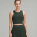 Lululemon Varsity Scoop Neck Cropped Tennis Tank Top size 4 Legacy Green LGYG
