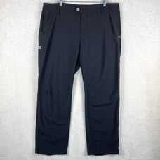 Under Armour Mens 38x30 Preppy Showdown Vented Gray Flat Front Golf Chino Pants