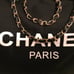 Brand new Tote Canvas Bag -(Black- GOLD CHAIN)
