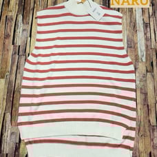 Brand New with Tag! NARU Striped Cotton Knit Vest, Relaxed Fit
