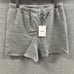 Joah Brown Sweat Shorts Womens Medium Large Grey Pull On High Waist Lounge NEW