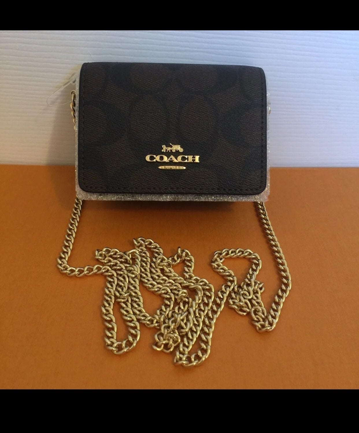 Coach Mini wallet/mini bag on chain