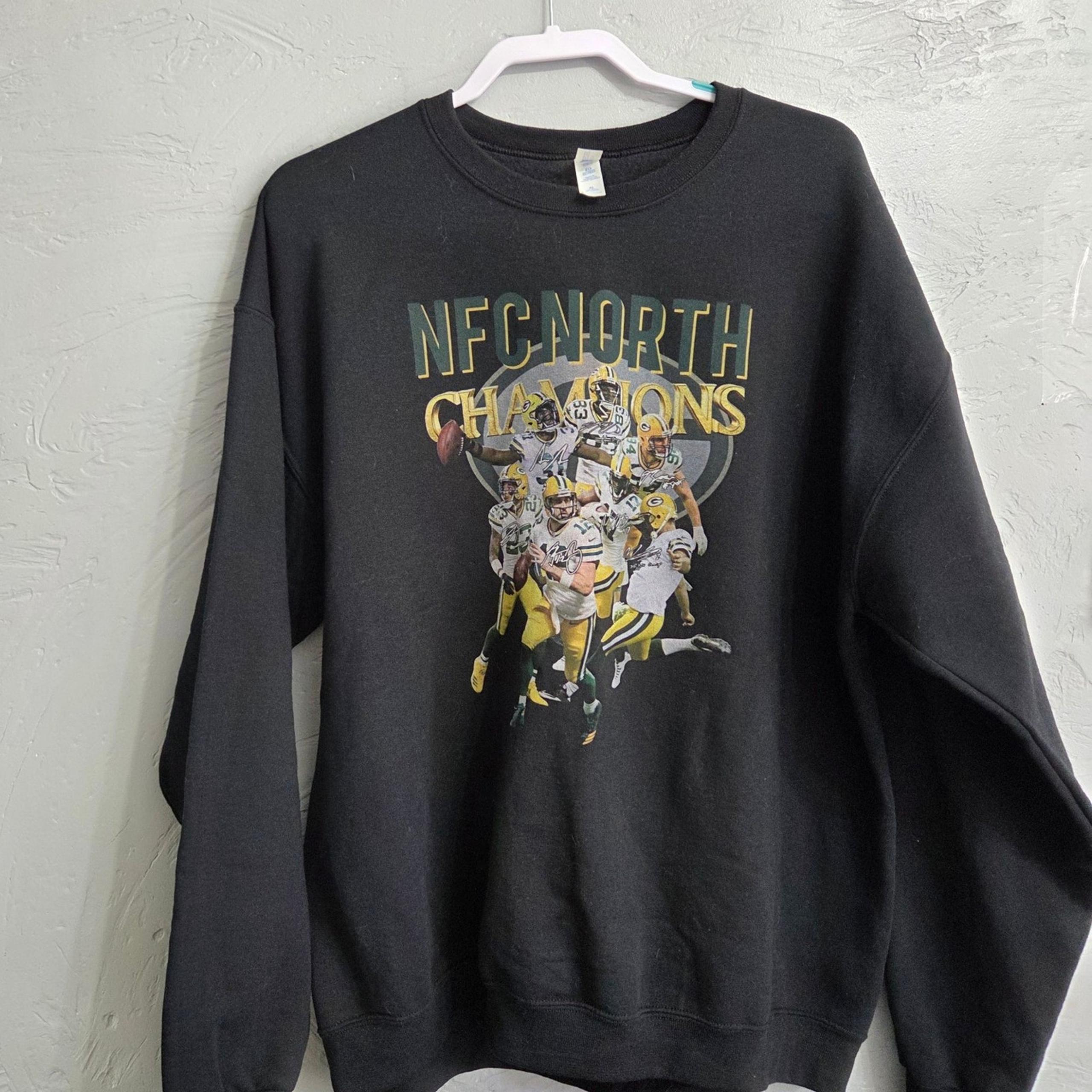 Jerzees Nublend Men's Black Crewneck North Champs Packers Sweatshirt size XL