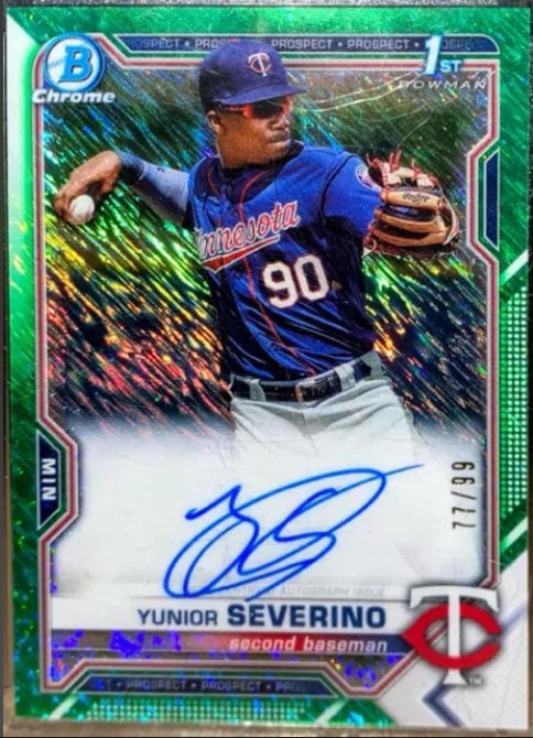 2020 TOPPS BOWMAN CHROME *** YUNIOR SEVERINO *** TO-#/d