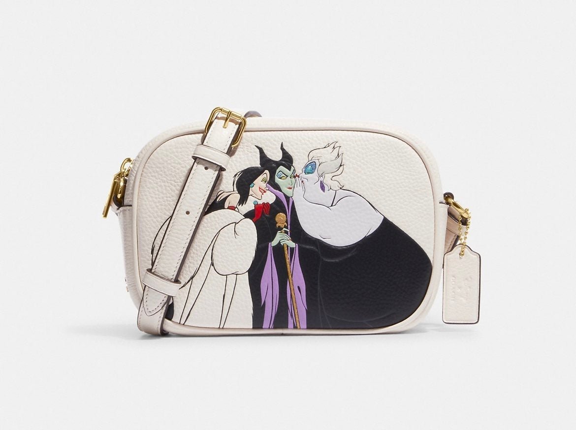 Disney X Coach Mini Jamie Camera Bag With Villains Motif
