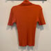 OLSEN EUROPE 90’s Orange Wool Blend Ribbed Short Sleeve Turtleneck Large