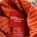 OLSEN EUROPE 90’s Orange Wool Blend Ribbed Short Sleeve Turtleneck Large