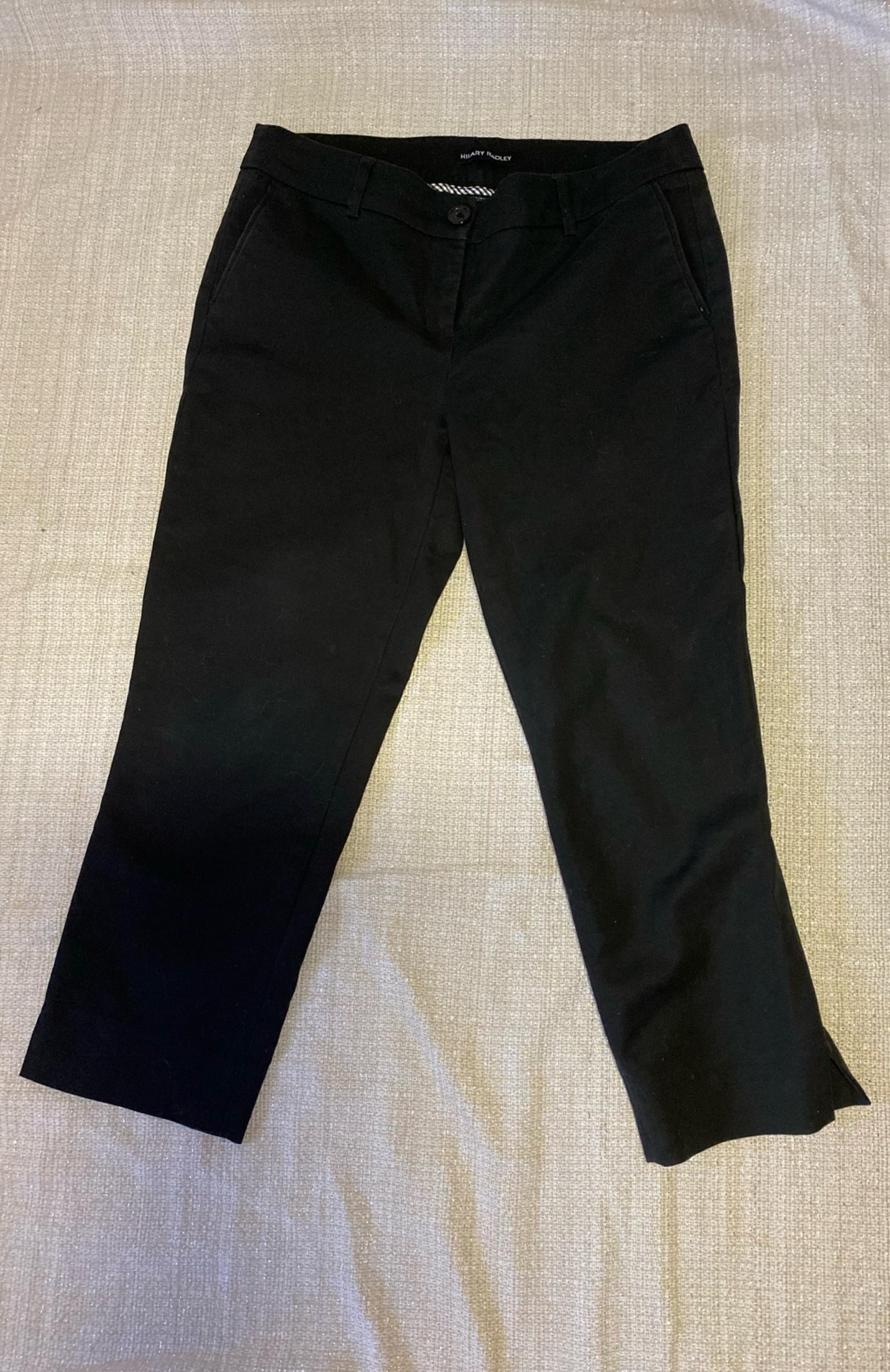 Classic Black Hilary Radley Capri Pants Rn 96092
