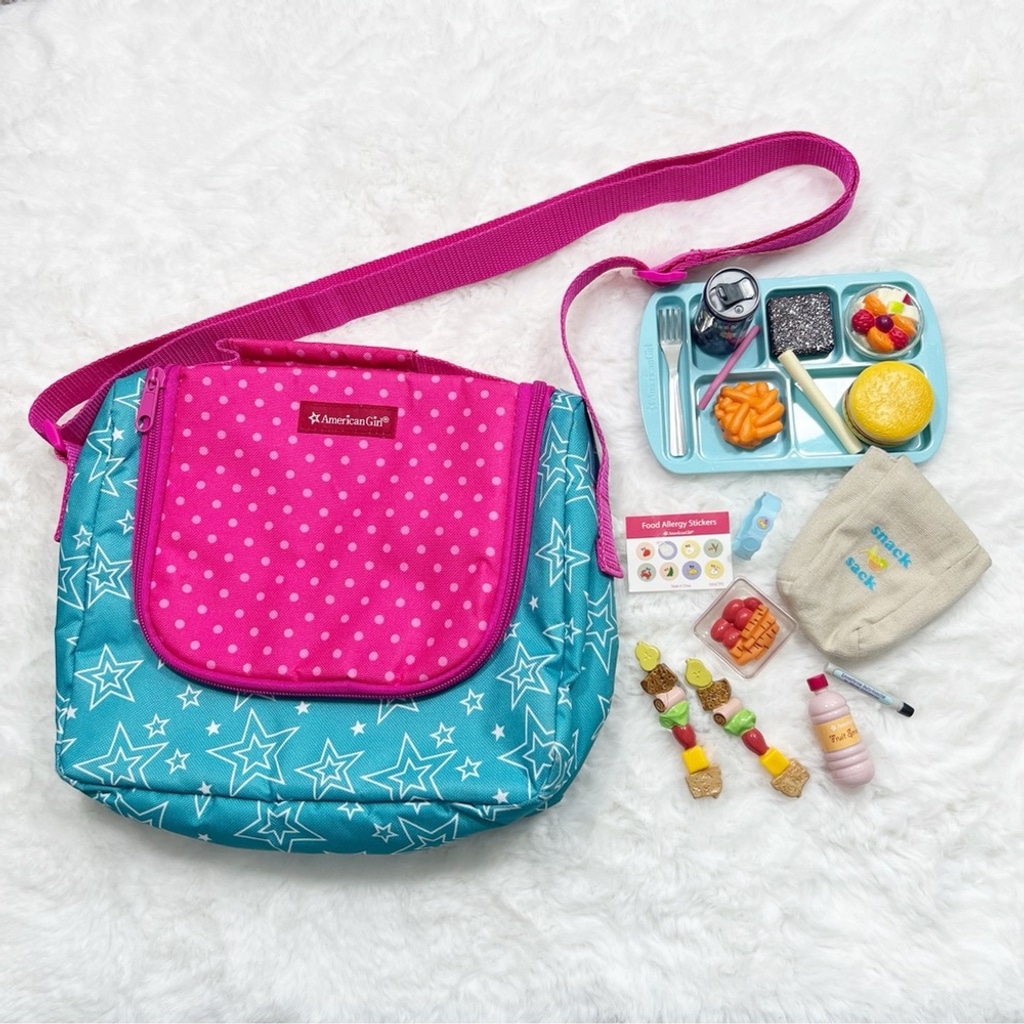 American Girl School Lunch Tray Accessories Lot Allergy Free Lunch Epi Injection