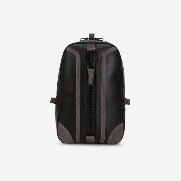 Gernie NYC LUXURY PREMIUM ITALIAN LEATHER BACKPACK 18'S WITH SUEDE TRIM NWT315