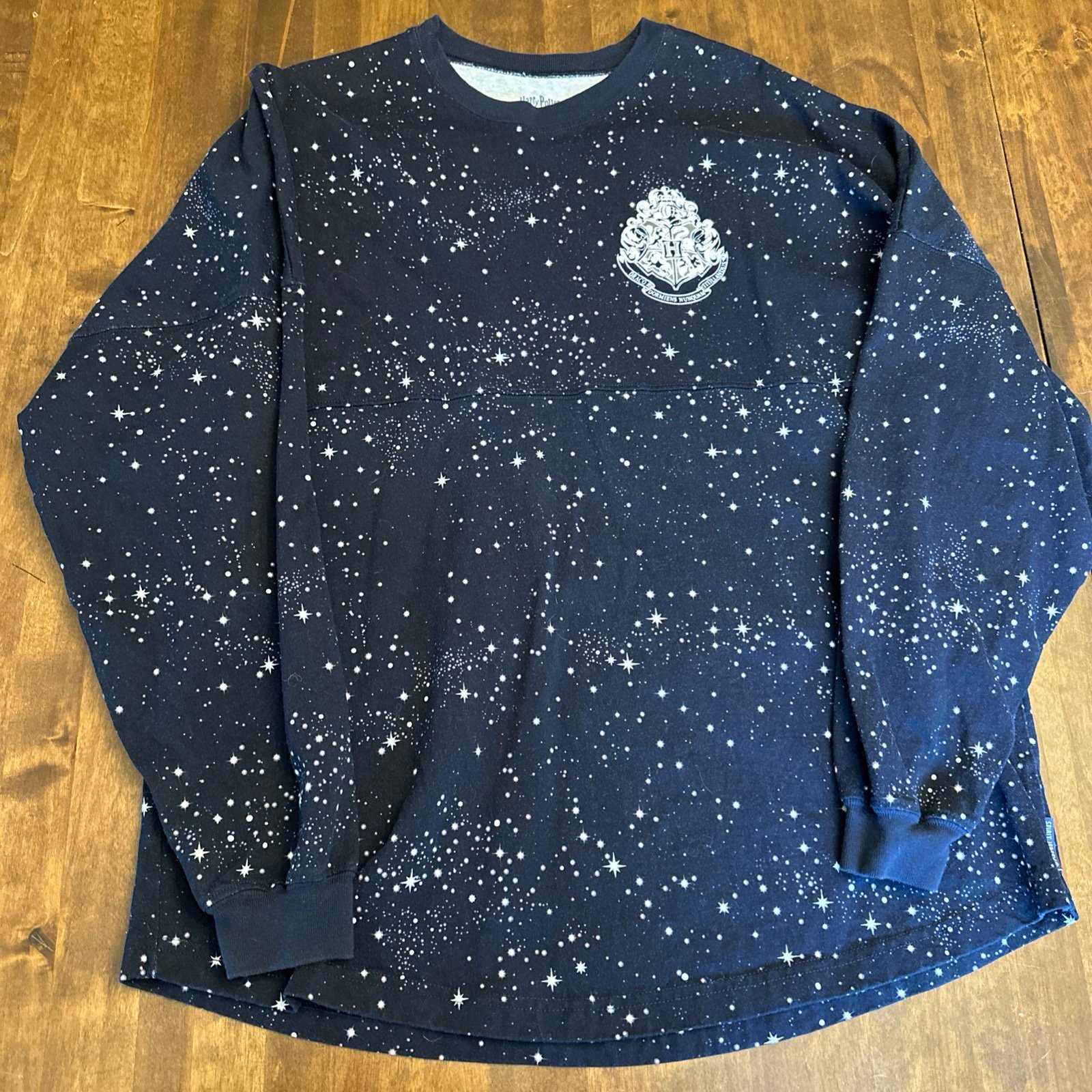 Wizarding World of Harry Potter Hogwarts Spirit Jersey Starry Night Large Blue