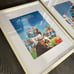 NFL Football Team of the 1950s Vintage Prints in 12 x 16 Solid Wood Frames