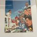 NFL Football Team of the 1950s Vintage Prints in 12 x 16 Solid Wood Frames