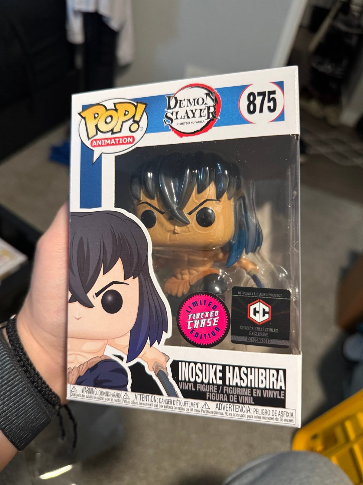 Funko Pop Inosuke Chase flocked