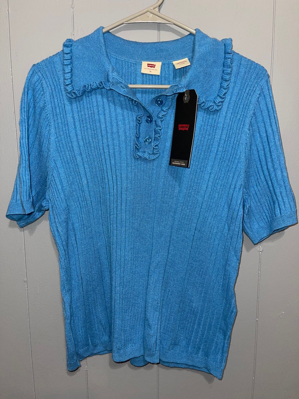 Levis Short Sleeve Polo Sweater