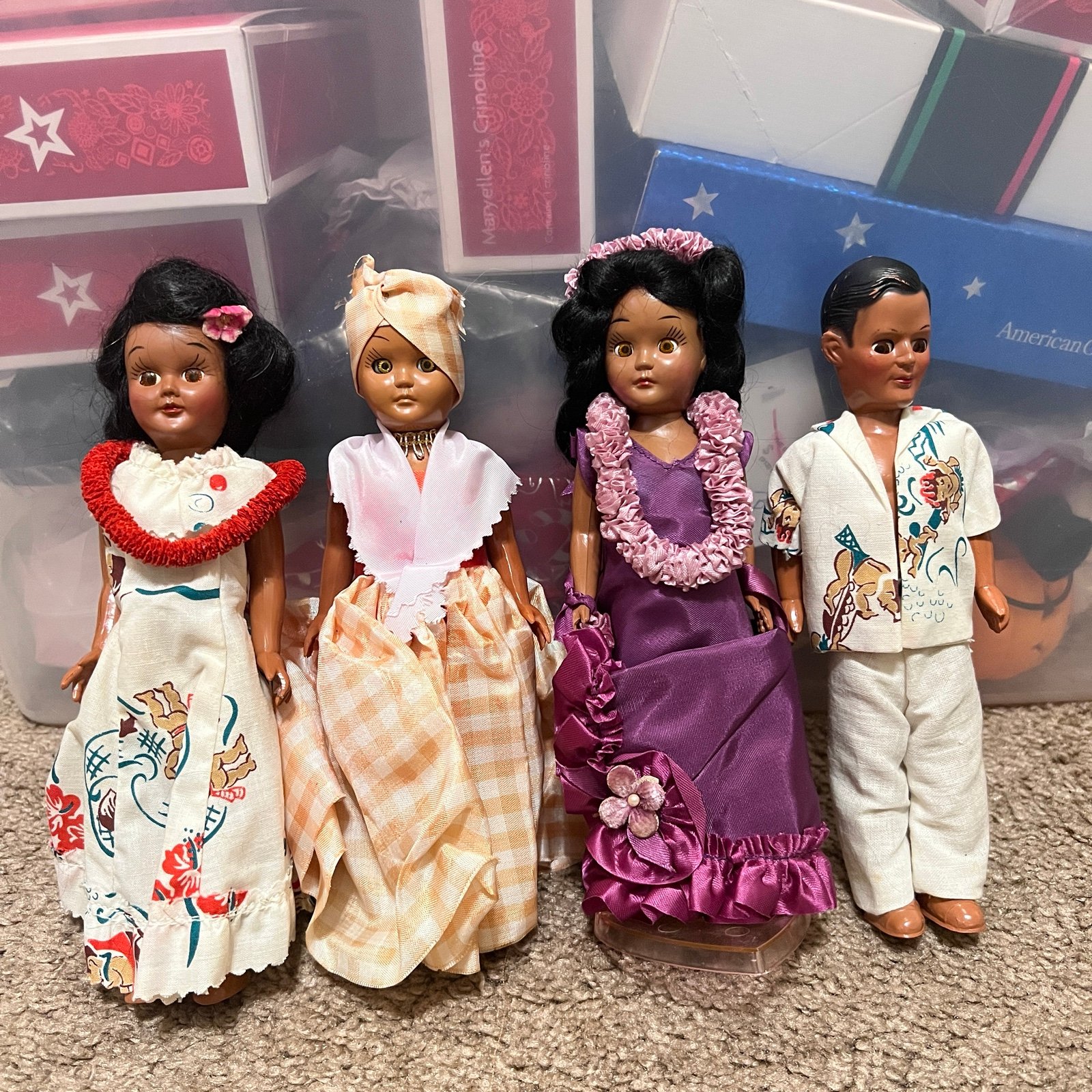 Vintage Hawaiian doll bundle