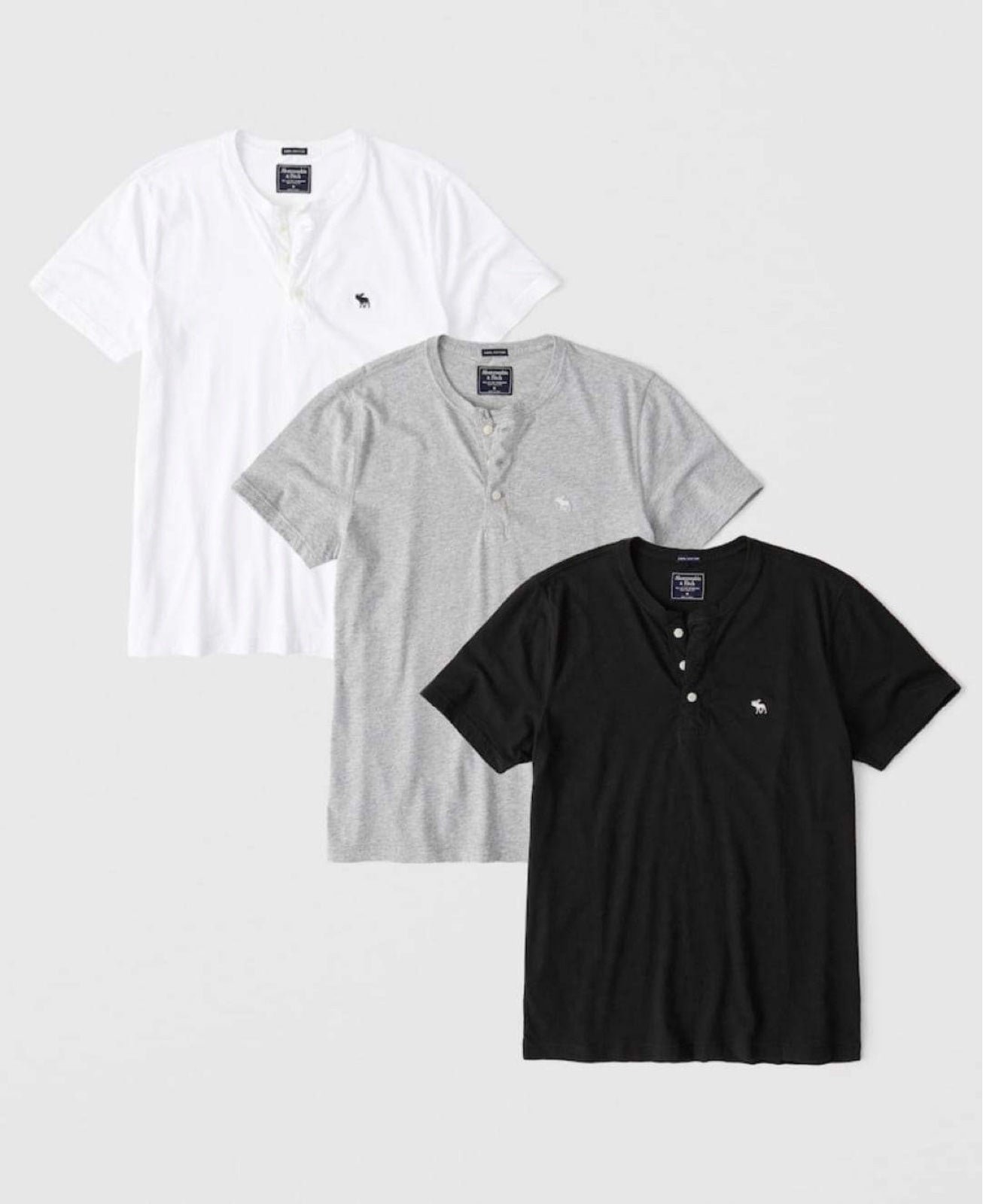 Abercrombie and Fitch Henley set size Large NIB