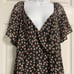 D5- A.U.W. Black Floral High-Low Hem Midi Dress
