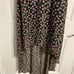 D5- A.U.W. Black Floral High-Low Hem Midi Dress
