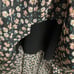 D5- A.U.W. Black Floral High-Low Hem Midi Dress
