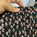 D5- A.U.W. Black Floral High-Low Hem Midi Dress
