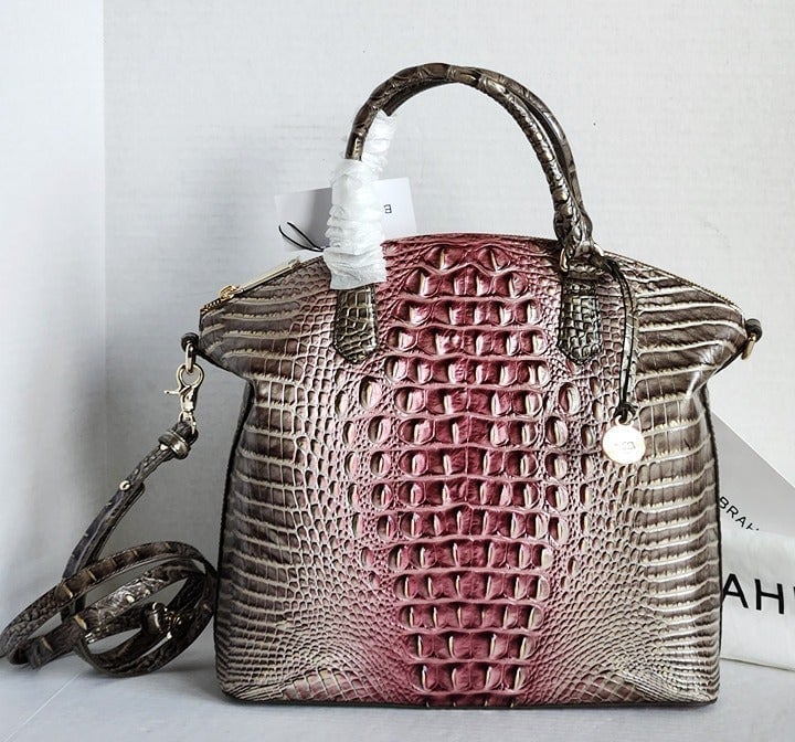 Brahmin Duxbury Garnet Ombre Leather Crossbody Bag NWT