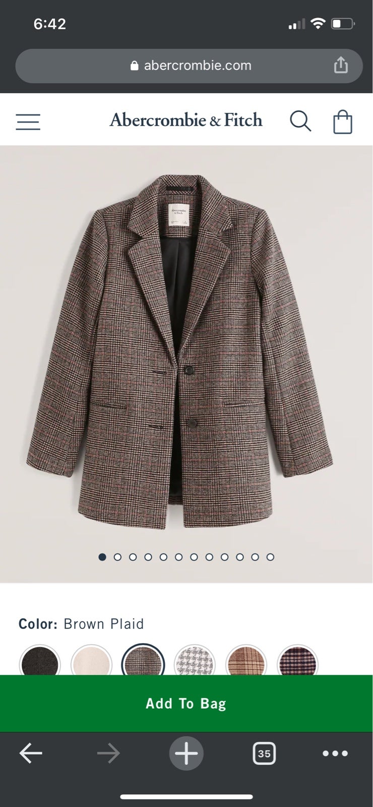 Wool blend Blazer coat