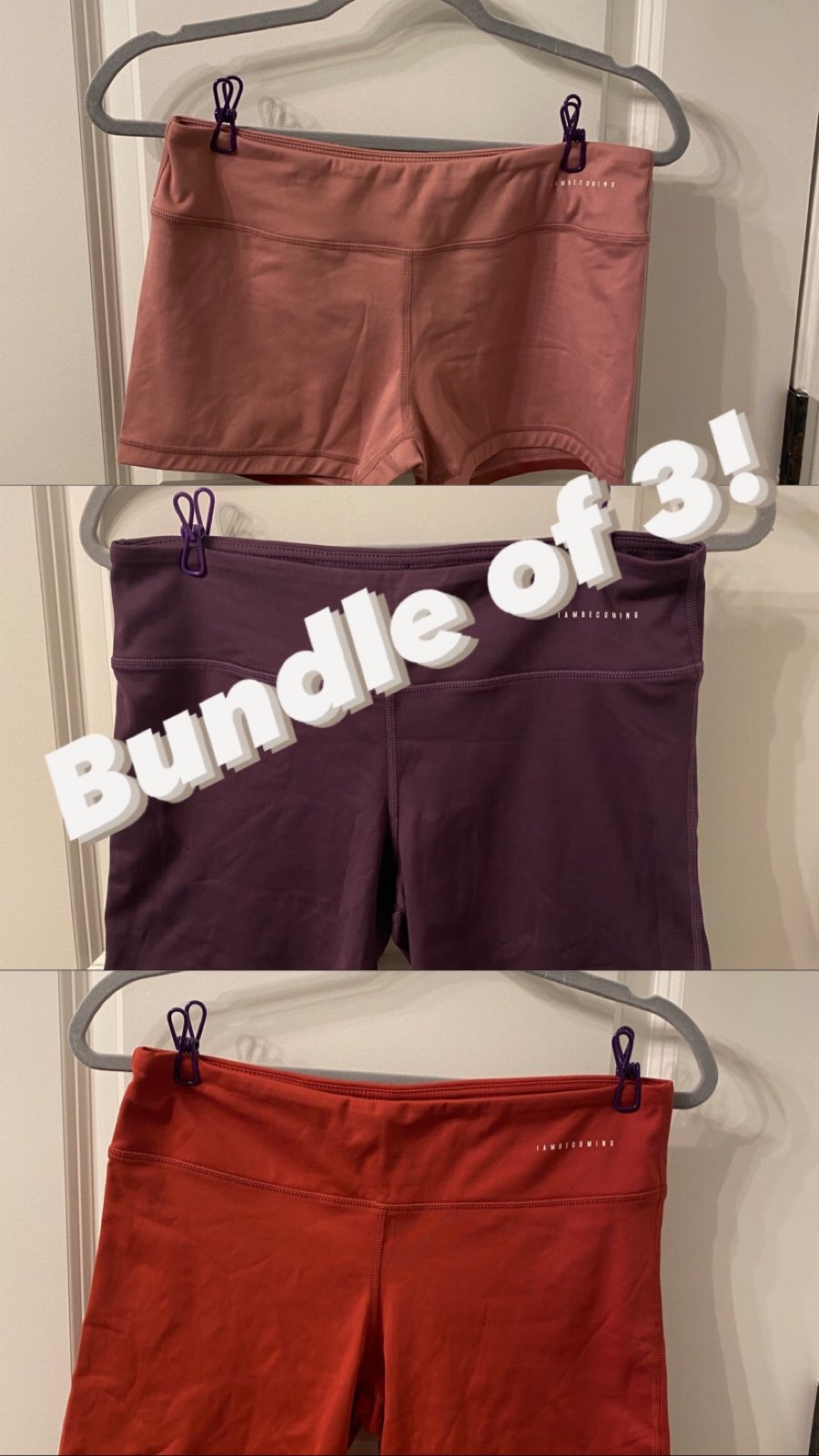 *BUNDLE OF 3* I Am Becoming Athletic Shorts