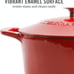 Martha Stewart 7-Quart Enamel on Cast Iron Dutch Oven (Red Ombre)