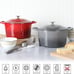 Martha Stewart 7-Quart Enamel on Cast Iron Dutch Oven (Red Ombre)